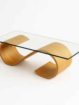 ArcWave Curved Center Table