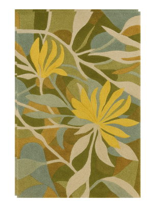 Botanical Bloom Hand Tufted New Zealand Wool Rug