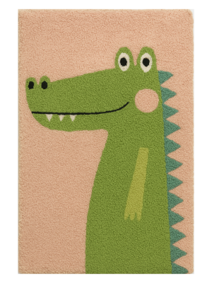 Happy Crocodile Hand Tufted New Zealand Wool Rug