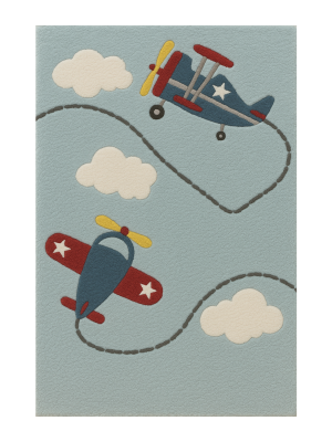 Sky Adventure Tufted New Zealand Wool Rug