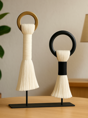 Modern Tassel Totems Fiber Table Accent